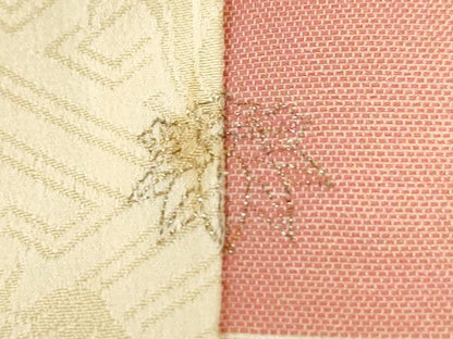 平和屋着物●訪問着　横段牡丹花文　金彩　正絹　逸品　CABI2828yc