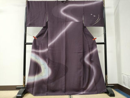 平和屋着物●訪問着　水玉　暈し染め　金彩　ロング丈　正絹　逸品　未使用　CABI2833yc