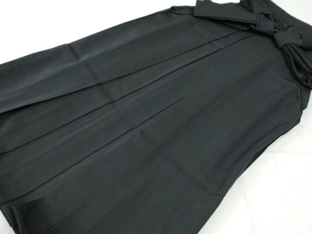 平和屋着物●女性　行灯袴　色無地　黒地　CABI2836yc