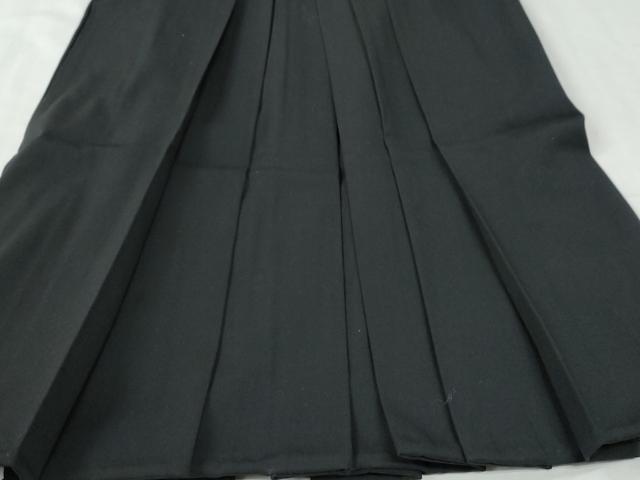 平和屋着物●女性　行灯袴　色無地　黒地　CABI2836yc