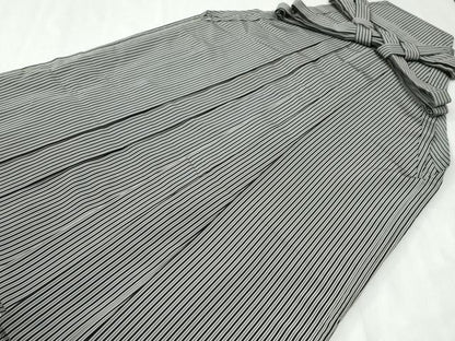 平和屋着物●男性　馬乗り袴　間道　正絹　逸品　CABI2837yc