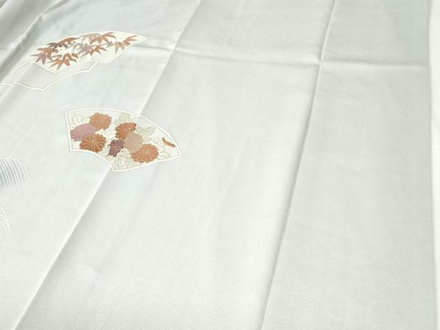 平和屋着物●訪問着　刺繍　立波地紙笹竹草花文　暈し染め　金彩　ますいわ屋扱い　正絹　逸品　CABI2841yc
