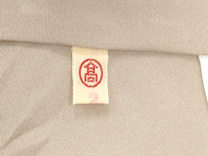 平和屋着物●結城紬　色無地　浅黄色　高島屋扱い　正絹　逸品　CABI2842yc
