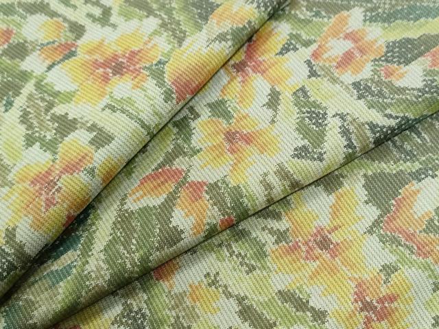 平和屋着物●本場大島紬　総絣　草花文　正絹　逸品　CABI2850yc