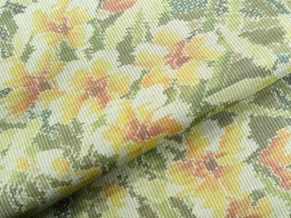 平和屋着物●本場大島紬　総絣　草花文　正絹　逸品　CABI2850yc