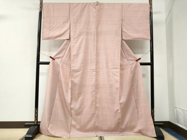 平和屋着物●上質な紬　霞文　ロング丈　正絹　逸品　CABI2852yc