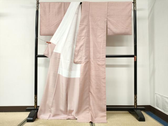 平和屋着物●上質な紬　霞文　ロング丈　正絹　逸品　CABI2852yc