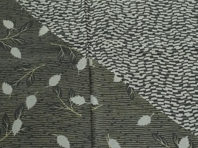 平和屋着物●訪問着　作家物　枝葉文　正絹　逸品　未使用　CABI2854yc