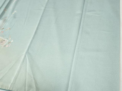 平和屋着物●訪問着　枝花文　暈し染め　金彩　正絹　逸品　CABI2856yc