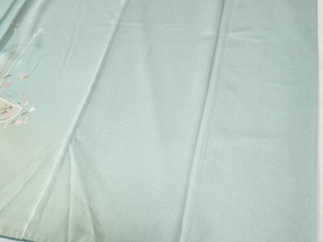 平和屋着物●訪問着　枝花文　暈し染め　金彩　正絹　逸品　CABI2856yc