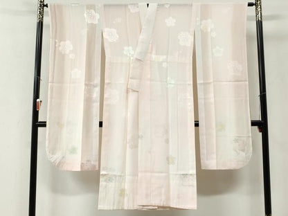 平和屋着物●豪華振袖・長襦袢セット　駒刺繍　雪輪舞葉文　暈し染め　金彩　正絹　逸品　未使用　CABI2861yc