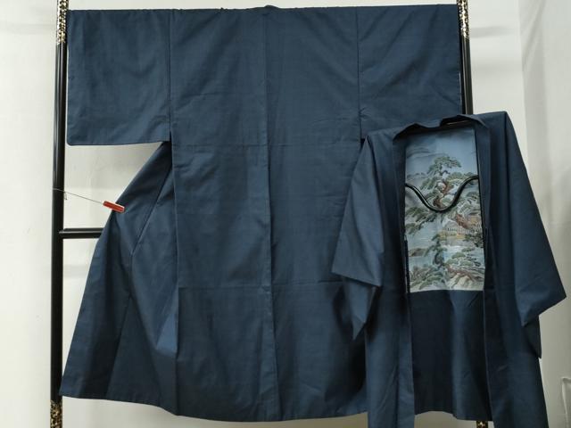平和屋着物●男性　本場大島紬　アンサンブル　100亀甲　総詰め　やまと誂製　正絹　逸品　CABI2863yc