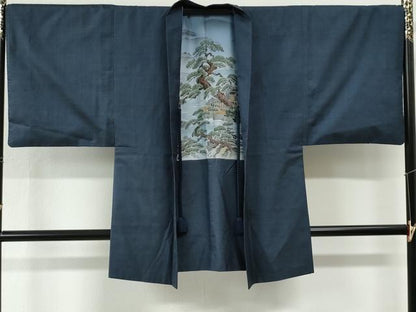 平和屋着物●男性　本場大島紬　アンサンブル　100亀甲　総詰め　やまと誂製　正絹　逸品　CABI2863yc