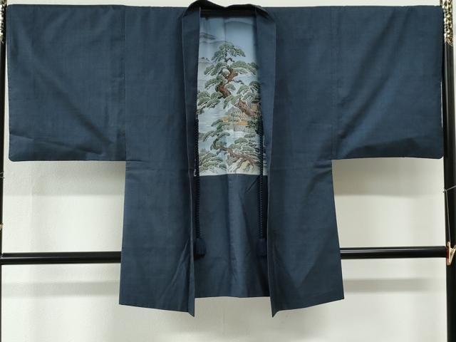 平和屋着物●男性　本場大島紬　アンサンブル　100亀甲　総詰め　やまと誂製　正絹　逸品　CABI2863yc