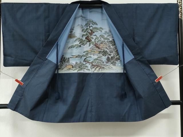 平和屋着物●男性　本場大島紬　アンサンブル　100亀甲　総詰め　やまと誂製　正絹　逸品　CABI2863yc