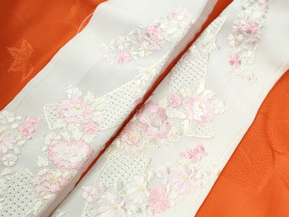 平和屋着物●豪華振袖・長襦袢セット　几帳松宝尽くし文　黒地　金彩　半衿刺繍　正絹　逸品　CABI2866yc