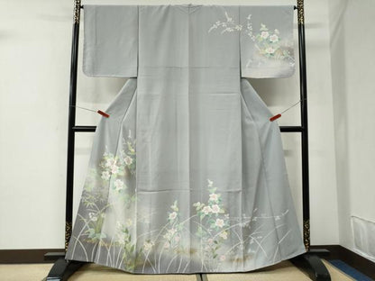 平和屋着物●訪問着　枝花文　暈し染め　金彩　鈴乃屋扱い　正絹　逸品　未使用　CABI2872yc