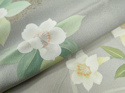 平和屋着物●訪問着　枝花文　暈し染め　金彩　鈴乃屋扱い　正絹　逸品　未使用　CABI2872yc