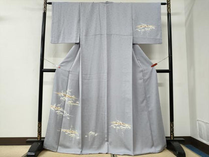 平和屋着物●訪問着　駒刺繍　霞松竹梅花文　金彩　健勝苑扱い　正絹　逸品　CABI2875yc