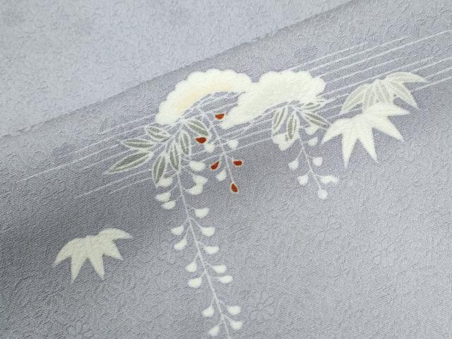 平和屋着物○訪問着 駒刺繍 霞松竹梅花文 金彩 健勝苑扱い 正絹