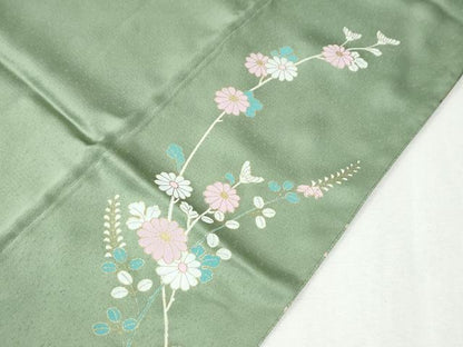 平和屋着物●訪問着　エ霞菊花文　暈し染め　金彩　正絹　逸品　CABI2876yc