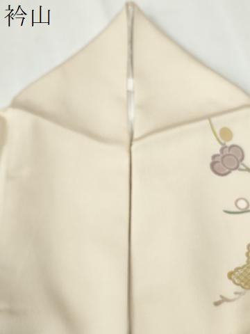 平和屋着物●訪問着　友禅　作家物　松竹梅　正絹　逸品　CABI2881yc