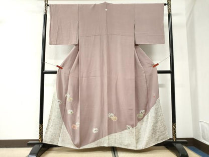 平和屋着物●松尾光琳　色留袖　人物文　金彩　鬼しぼ縮緬　正絹　逸品　CABI2888yc