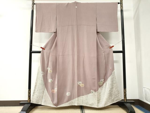 平和屋着物●松尾光琳　色留袖　人物文　金彩　鬼しぼ縮緬　正絹　逸品　CABI2888yc