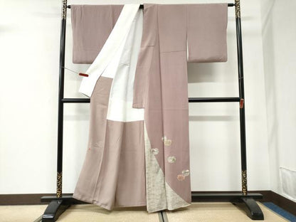 平和屋着物●松尾光琳　色留袖　人物文　金彩　鬼しぼ縮緬　正絹　逸品　CABI2888yc