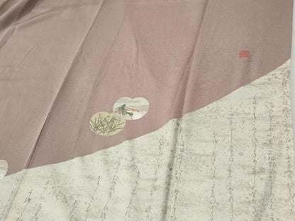 平和屋着物●松尾光琳　色留袖　人物文　金彩　鬼しぼ縮緬　正絹　逸品　CABI2888yc