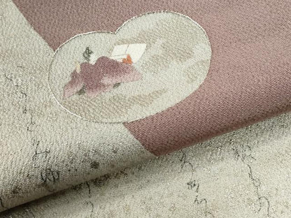 平和屋着物●松尾光琳　色留袖　人物文　金彩　鬼しぼ縮緬　正絹　逸品　CABI2888yc