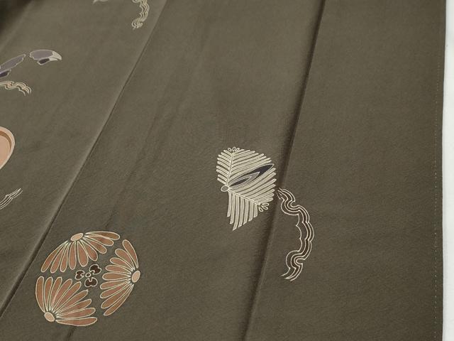 平和屋着物●訪問着　雪輪花文　金彩　正絹　逸品　CABI2896yc