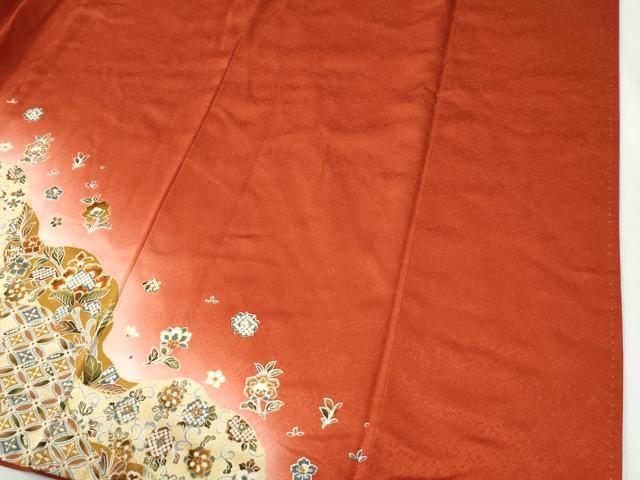 平和屋着物●訪問着　道長更紗花唐草文　暈し染め　金彩　正絹　逸品　CABI2901yc