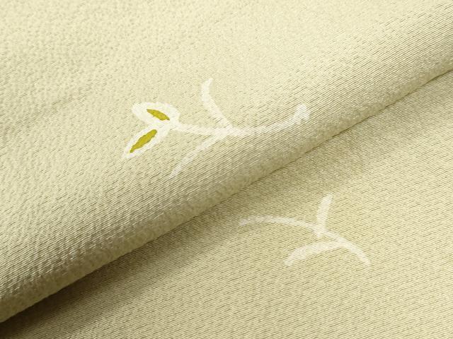 平和屋着物●上質な小紋　ろうけつ染　草花文　正絹　逸品　未使用　CABI2903yc
