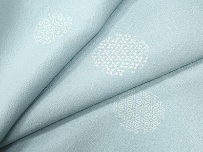 平和屋着物●上質な小紋　雪輪吉祥文　ロング丈　正絹　逸品　CABI2904yc