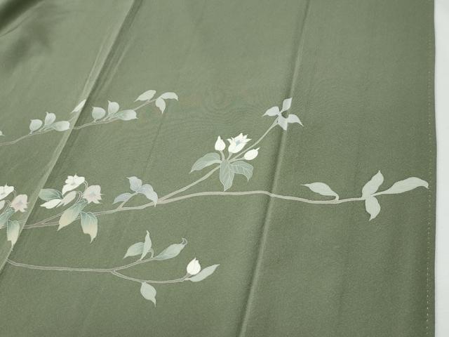 平和屋着物●訪問着　友禅　枝花文　正絹　逸品　CABI2905yc