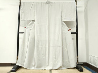 平和屋着物●訪問着　作家物　枝葉文　正絹　逸品　CABI2917yc