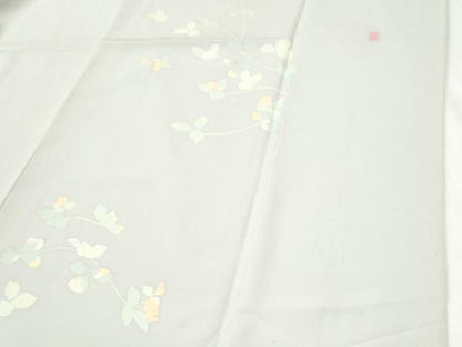 平和屋着物●訪問着　作家物　枝葉文　正絹　逸品　CABI2917yc