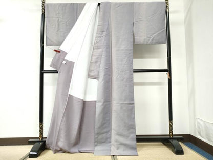 平和屋着物●上質な紬　霞文　ロング丈　正絹　逸品　CABI2932yc