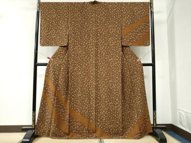 平和屋着物●訪問着　笹竹萩文　正絹　逸品　未使用　CABI2937yc