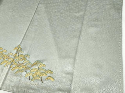 平和屋着物●訪問着　浜松風景文　暈し染め　金彩　正絹　逸品　未使用　CABI2943yc