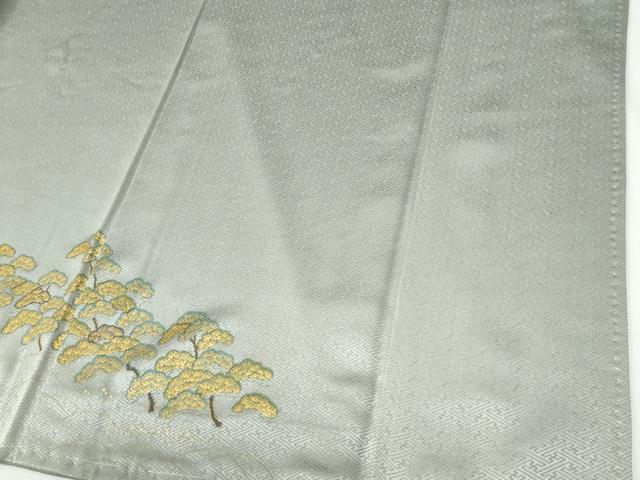 平和屋着物●訪問着　浜松風景文　暈し染め　金彩　正絹　逸品　未使用　CABI2943yc