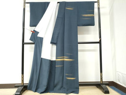 平和屋着物●訪問着　霞文　金彩　正絹　逸品　CABI2956yc