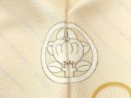 平和屋着物●ジャパンオートクチュール　渡辺雪三郎　訪問着　駒刺繍　立波箔散らし　金彩　ロング丈　正絹　逸品　CABI2957yc