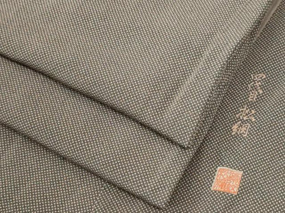 平和屋着物●四代目　松綱　江戸小紋　行儀　正絹　逸品　CABI2959yc