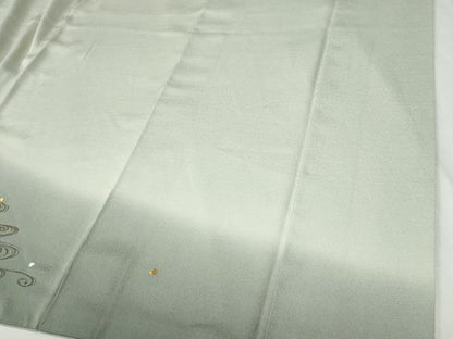 平和屋着物●訪問着　刺繍　流水舞花弁　暈し染め　金銀糸　正絹　逸品　CABI2963yc