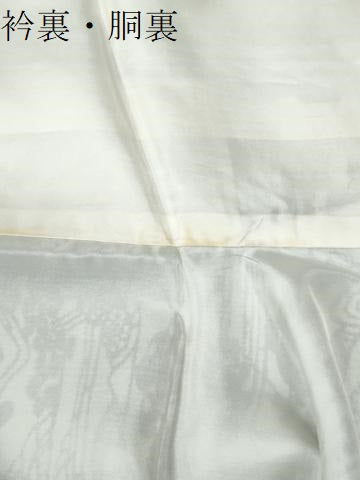 平和屋着物●上質な小紋　藍　風景文　正絹　逸品　CABI2966yc