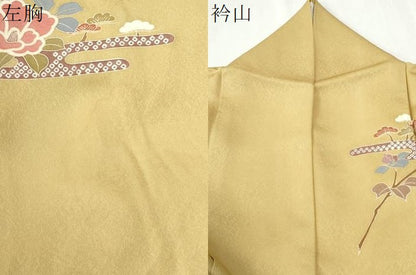 平和屋着物●訪問着　雲取り渡り橋吉祥花文　暈し染め　金彩　正絹　逸品　CABI2971yc