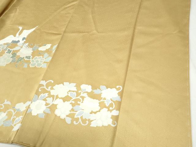 平和屋着物●訪問着　刺繍　飛鶴花唐草文　正絹　逸品　未使用　CABI2972yc
