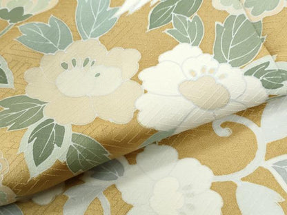 平和屋着物●訪問着　刺繍　飛鶴花唐草文　正絹　逸品　未使用　CABI2972yc